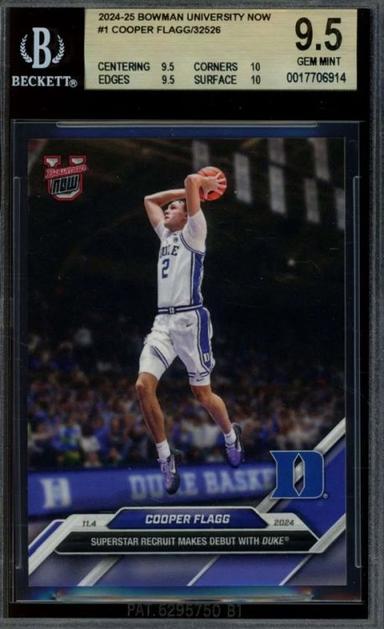 Cooper Flagg Cards Selling Fast after Mavericks Land Top Pick in NBA Draft