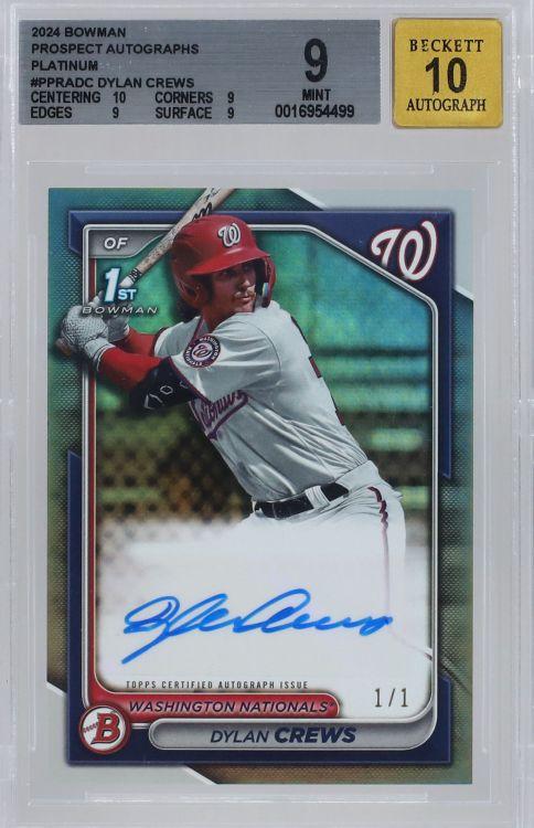 Collector Jumps on Rare 2024 Bowman Dylan Crews Platinum Autograph