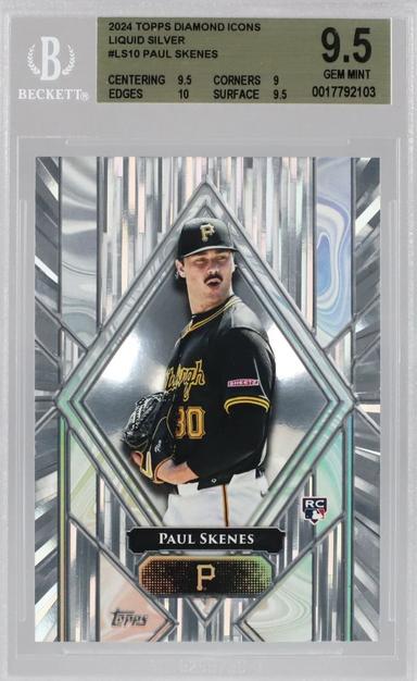 Value Rising on Graded Paul Skenes 2024 Topps Diamond Icons Liquid Silver