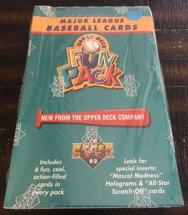CHEAP WAX WEDNESDAY BOX BREAKS: 1993 UPPER DECK FUN PACK BASEBALL