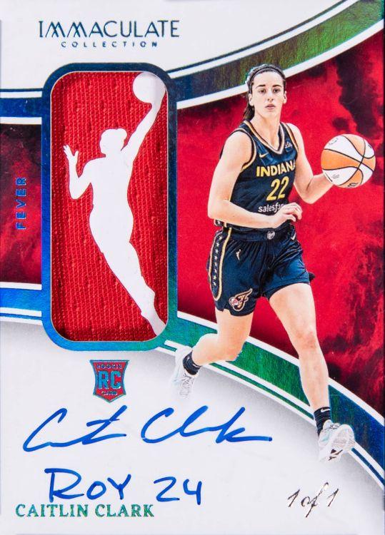 Livestream Pull of 2024 Rookie Royalty Immaculate Caitlin Clark Up for Auction