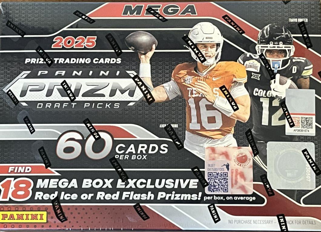 Beckett Rips: What’s Inside a 2025 Panini Prizm Draft Picks Football Mega Box?