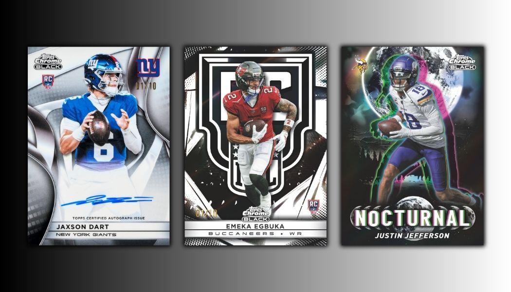 2025 Topps Chrome Black Football Checklist, Team Set Lists and Details