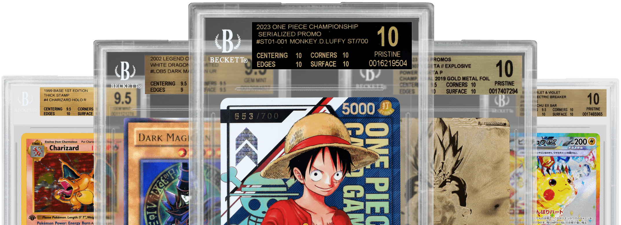 Showcase of various TCG and Cards