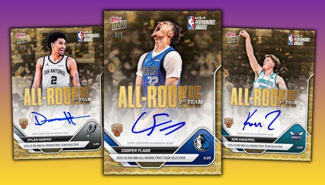 2025-26 Topps Now NBA All-Rookie Team Checklist and Details